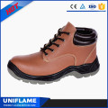 Zapatos de trabajo de seguridad de cuero con estilo de las mujeres Ufa087
